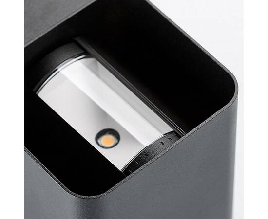 Уличный настенный светильник Arlight LGD-WALL-VARIO-S104x129-2x6W Day4000 (BK, 1-80 deg) 046428, изображение 3