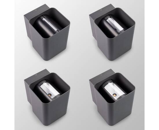 Уличный настенный светильник Arlight LGD-WALL-VARIO-S104x129-2x6W Day4000 (BK, 1-80 deg) 046428, изображение 5