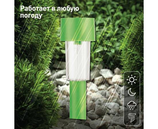 Уличный светильник на солнечной батарее Эра SL-PL30-CLR Б0032593, изображение 2