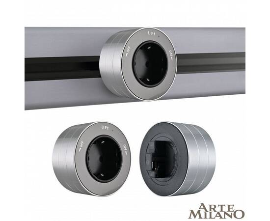 Трековая розетка Arte Milano Am-track-sockets 380011TS/ES Grey