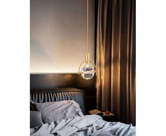 Подвесной светильник DeLight Collection 2121P/A brass/clear, изображение 5