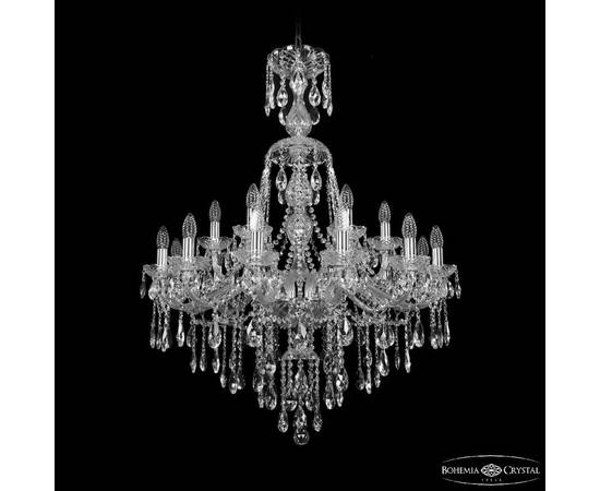 Подвесная люстра Bohemia Ivele Crystal 1415/12+6/300/XL-108 Ni