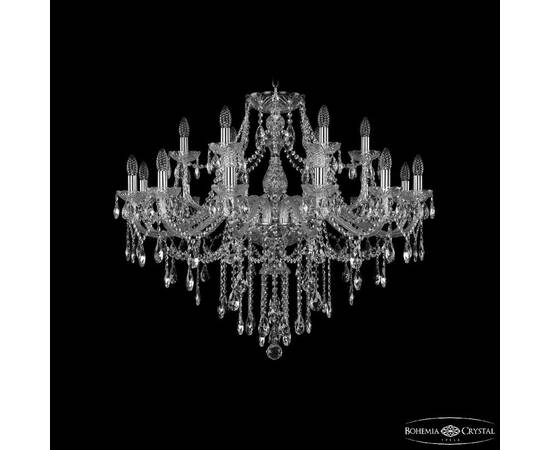 Подвесная люстра Bohemia Ivele Crystal 1415/12+6/360 Ni
