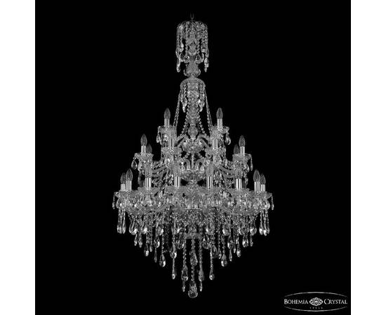 Подвесная люстра Bohemia Ivele Crystal 1415/16+8+4/300/XL-155/3d Ni