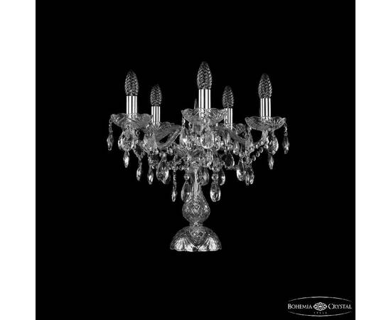 Настольная лампа Bohemia Ivele Crystal 1415L/5/141-39 Ni