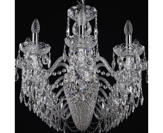 Подвесная люстра Bohemia Ivele Crystal 1453/18/195/1500 Ni, изображение 4