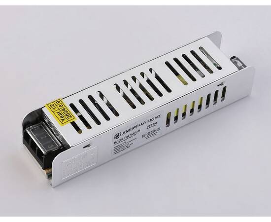 Блок питания с EMC для светодиодной ленты Ambrella Light Illumination 60Вт DC24В 2,5A IP20 GS8681, изображение 5