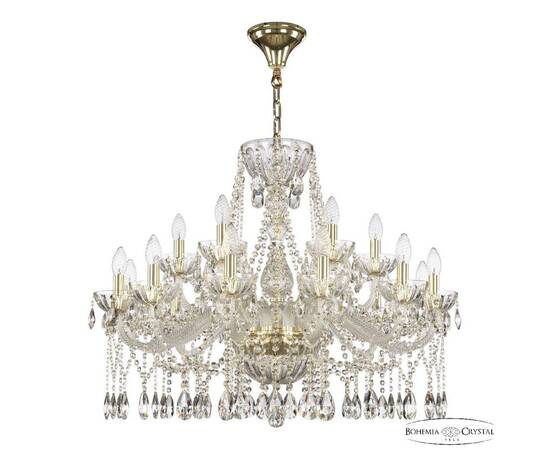 Подвесная люстра Bohemia Ivele Crystal 5413/12+6/300 G Clear/M-1H