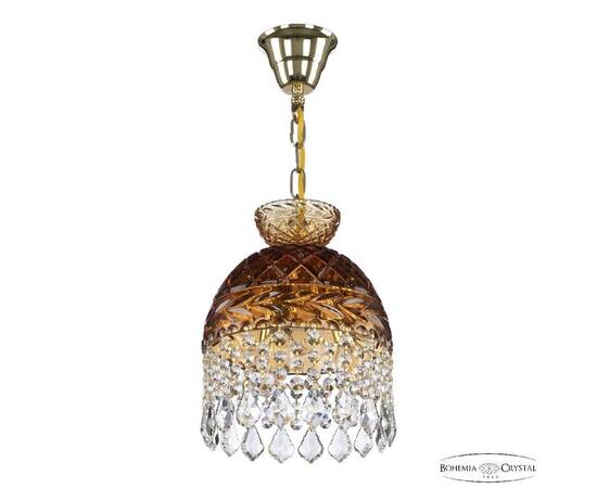 Подвесной светильник Bohemia Ivele Crystal 5478/22 G Amber/M-1F Leafs