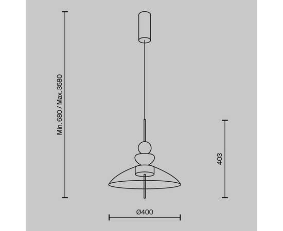 Подвесной светильник Maytoni Bangkok MOD185PL-L12CG3K3, изображение 6