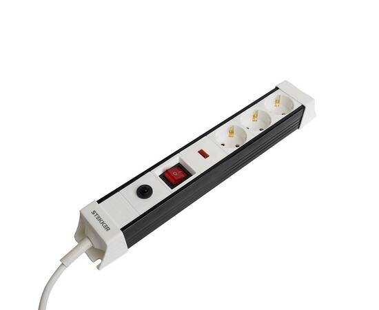 Сетевой фильтр 3-местный с/з Stekker Techno HM22-31-02 50144, изображение 2