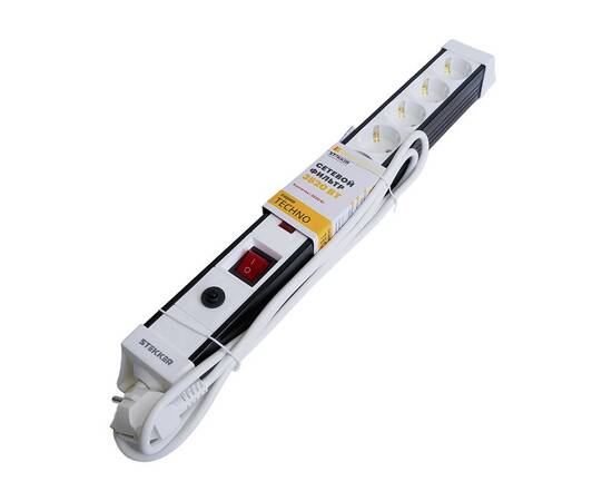 Сетевой фильтр 6-местный с/з Stekker Techno HM22-61-05 50152, изображение 9