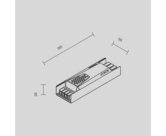 Блок питания Maytoni PSL013 200Вт DC24В IP20 821008, изображение 4