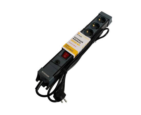 Сетевой фильтр 4-местный с/з Stekker Techno HM22-41-03 50157, изображение 10