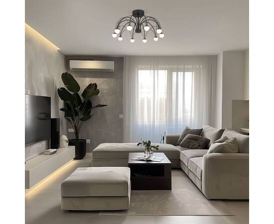 Люстра на штанге Eurosvet Ragno 90035/10 LED черный a069307, изображение 4