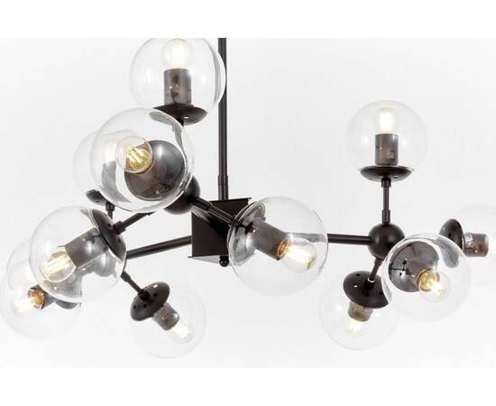 Люстра на штанге Lumina Deco Zodiak LDP 160-12 BK+PR, изображение 2