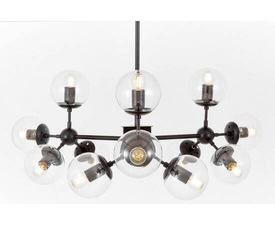Люстра на штанге Lumina Deco Zodiak LDP 160-12 BK+PR, изображение 4