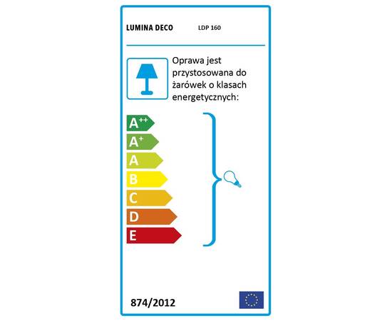 Люстра на штанге Lumina Deco Zodiak LDP 160-12 BK+PR, изображение 5