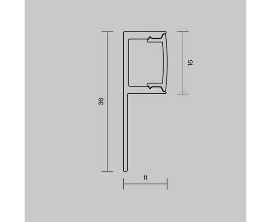 Алюминиевый встраиваемый профиль Maytoni 636001, изображение 5
