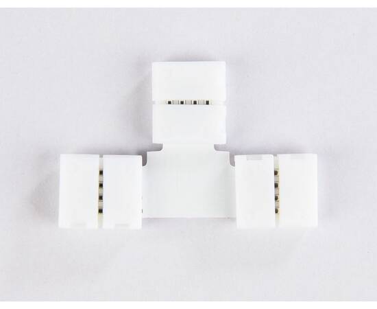 Соединитель T для светодиодной ленты 5050 12/24V (4 конт.) GS7001 (5шт) Ambrella Light Illumination, изображение 2