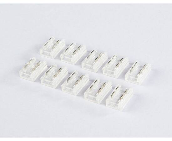 Соединитель прямой для светодиодной ленты COB 8mm 12/24V (2 конт.) GS6351 (10шт) Ambrella Light Illu, изображение 2