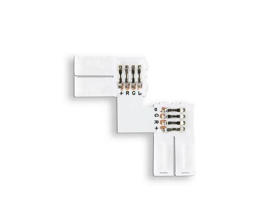 Соединитель угловой L для светодиодной ленты 5050 12/24V (4 конт.) GS6701 (10шт) Ambrella Light Illu