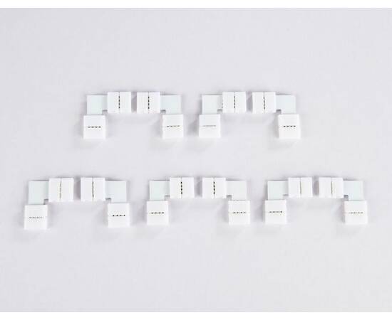 Соединитель угловой L для светодиодной ленты 5050 12/24V (4 конт.) GS6701 (10шт) Ambrella Light Illu, изображение 2