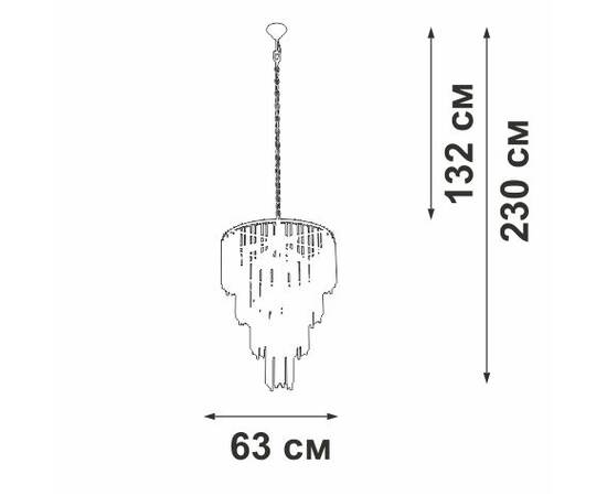 Подвесная люстра Vitaluce V5892-9/10, изображение 2