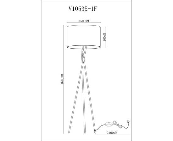 Торшер Moderli Palma V11597-1F, изображение 3