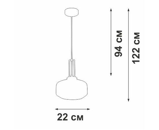 Подвесной светильник Vitaluce V2053-1/1S, изображение 4