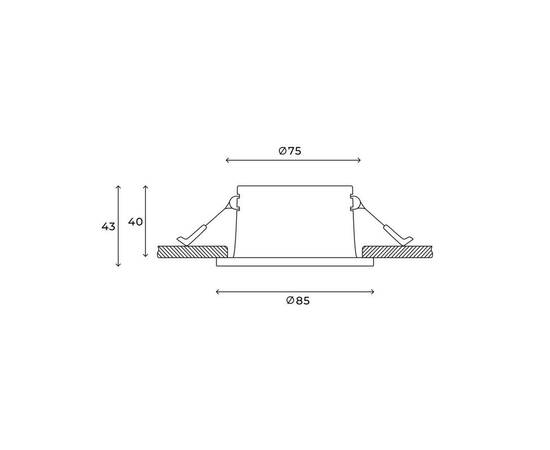 Встраиваемый светильник Hesby Lighting Nova HSBL_0135, изображение 3