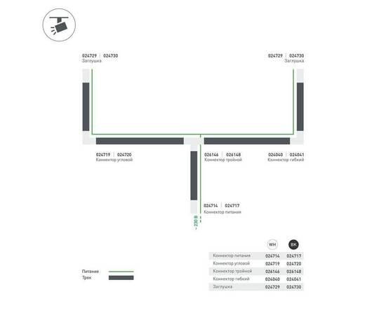 Коннектор T-образный Arlight соединение снаружи/справа LGD-4TR-Con-EXT-R1-BK 026148, изображение 3