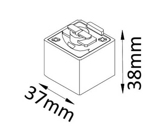 Адаптер для однофазного шинопровода Crystal Lux CLT 0.212 03 WH, изображение 2