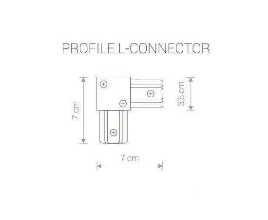 Коннектор L-образный Nowodvorski Profile 9455, изображение 2