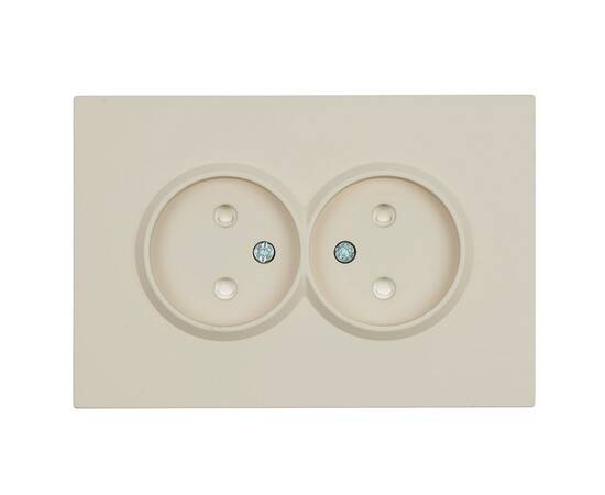 Розетка 2-местная с защитной шторкой Stekker Эмили б/з 250В 16А RST16-5116-08 кашемир soft touch 499