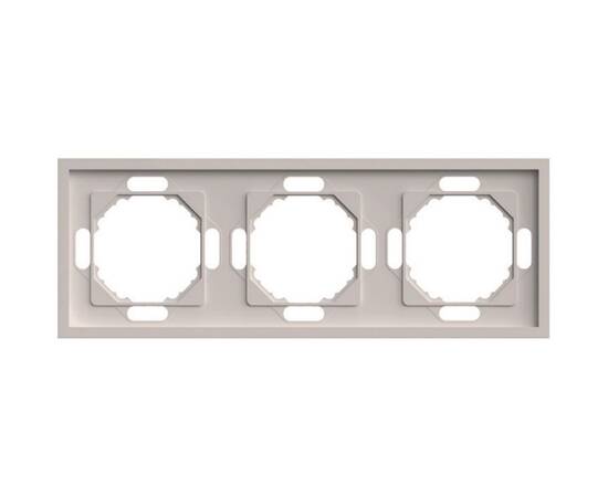 Рамка 3-местная Stekker Эмили PFR00-5003-08 кашемир soft touch 49912