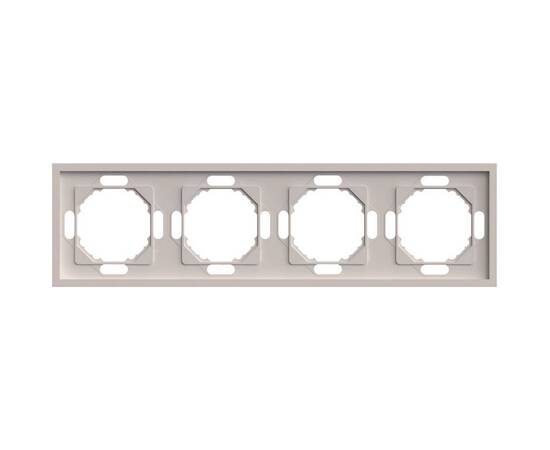 Рамка 4-местная Stekker Эмили PFR00-5004-08 кашемир soft touch 49913