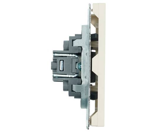 Розетка HDMI 2.0 Type A (механизм) Stekker Эмили RST00-5118-08 кашемир soft touch 50169, изображение 3