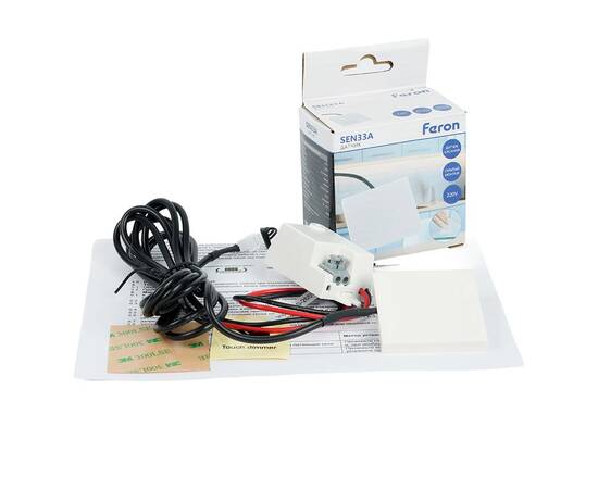 Датчик касания скрытый Feron SEN33A 500W 220V белый 51834, изображение 6