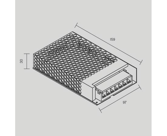 Блок питания Maytoni Led Strip PSL002 12В 200Вт IP20 811010, изображение 4