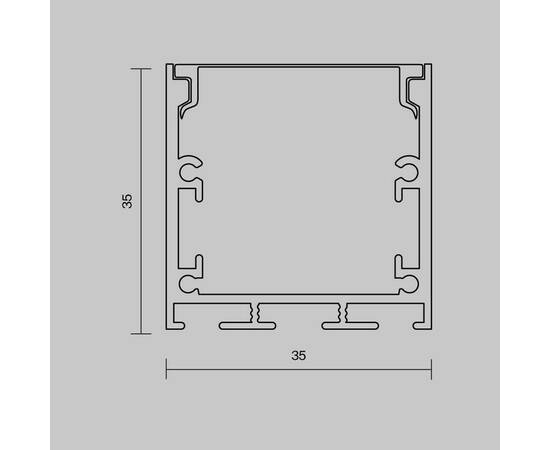 Алюминиевый профиль накладной-подвесной Maytoni Led Strip ALM-3535BT-B-2M 633003, изображение 5