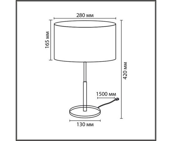 Настольная лампа Lumion Classi Irisa 8358/1T, изображение 2