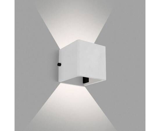 Уличный настенный светильник Arlight LGD-PERAN-WALL-S120x120-6W Warm3000 (WH, 0-80 deg, 230V) (IP65, изображение 2