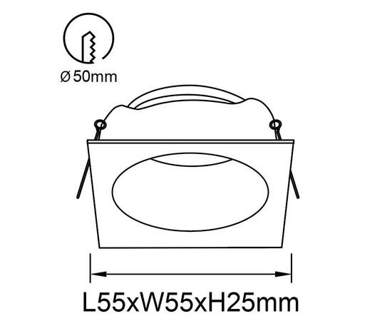 Встраиваемый светильник Mantra Antilla 9168, изображение 3