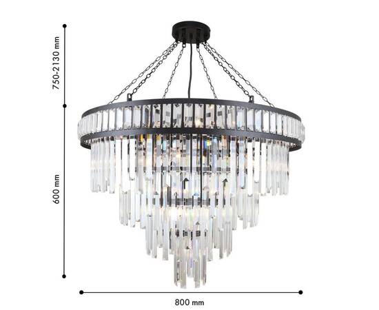 Подвесная люстра Favourite Preston 4731-19P, изображение 2