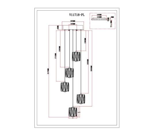 Подвесной светильник Moderli Prismique V11718-PL, изображение 6