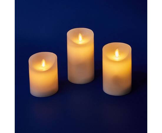 Набор свечей светодиодных Uniel ULD-F055 WARM WHITE RC CANDLE SET3 UL-00008623, изображение 2