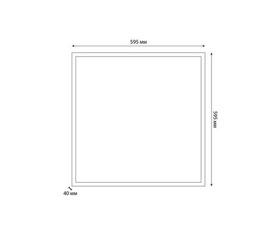 Светодиодная панель Uniel ULP-6060 36W/5000К/LL IP40 PREMIUM OPAL WHITE UL-00012521, изображение 4