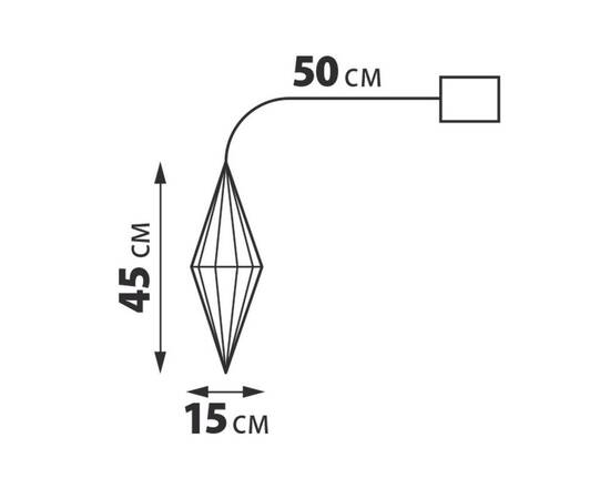 Светильник декоративный Брильянт на батарейках Uniel ULD-R506 3АА DIAMOND UL-00011056, изображение 4