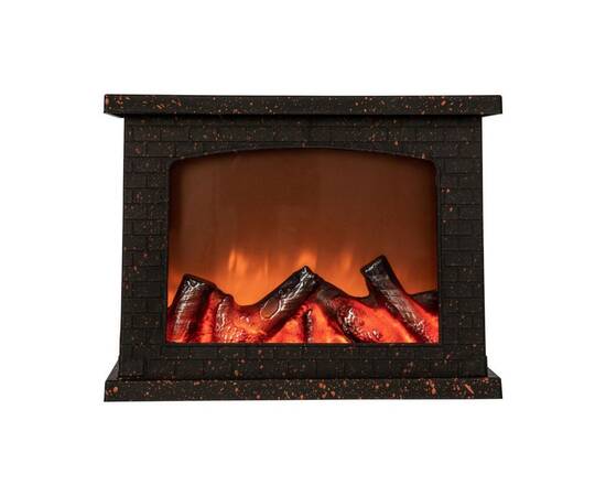 Светильник светодиодный Камин с эффектом пламени. питание от батареек Uniel ULD-L2821-005/DNC/RED BL